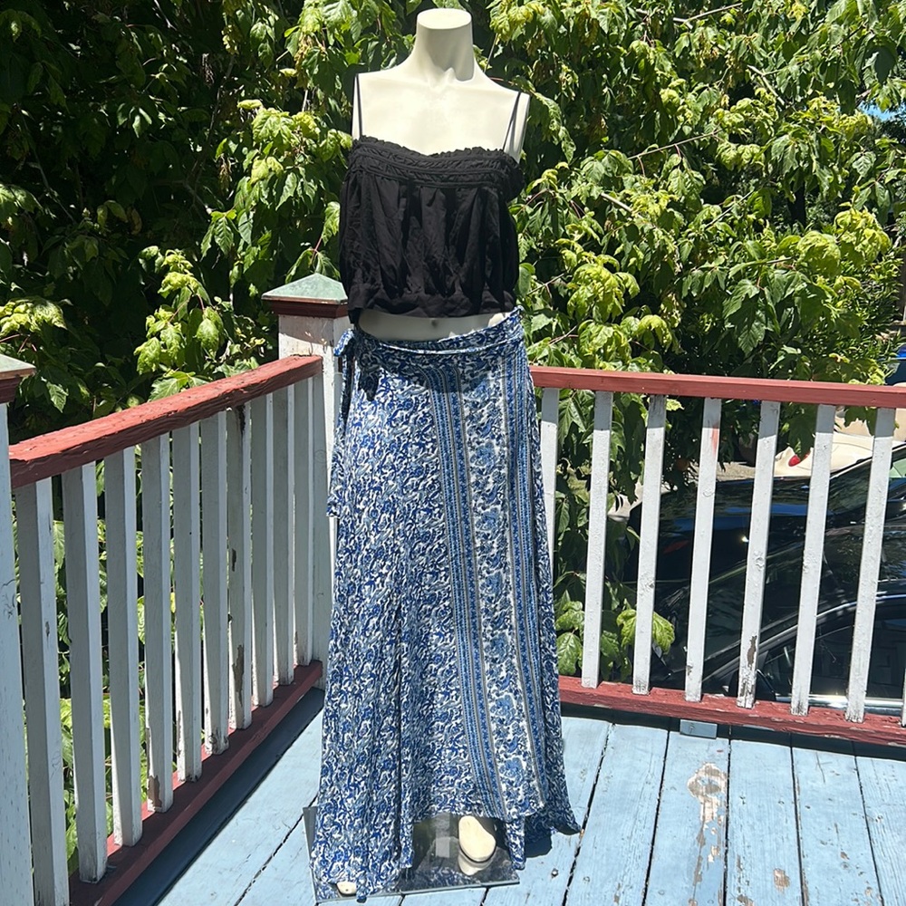 Maxi Boho Wrap Skirt